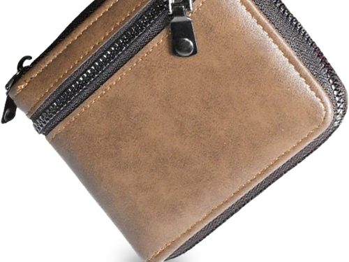 Zipper Large Capacity Multi-Card Slot Genuine Leather Wallet