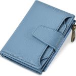 Bi-fold Zipper ID Window Soft Leather Wallet
