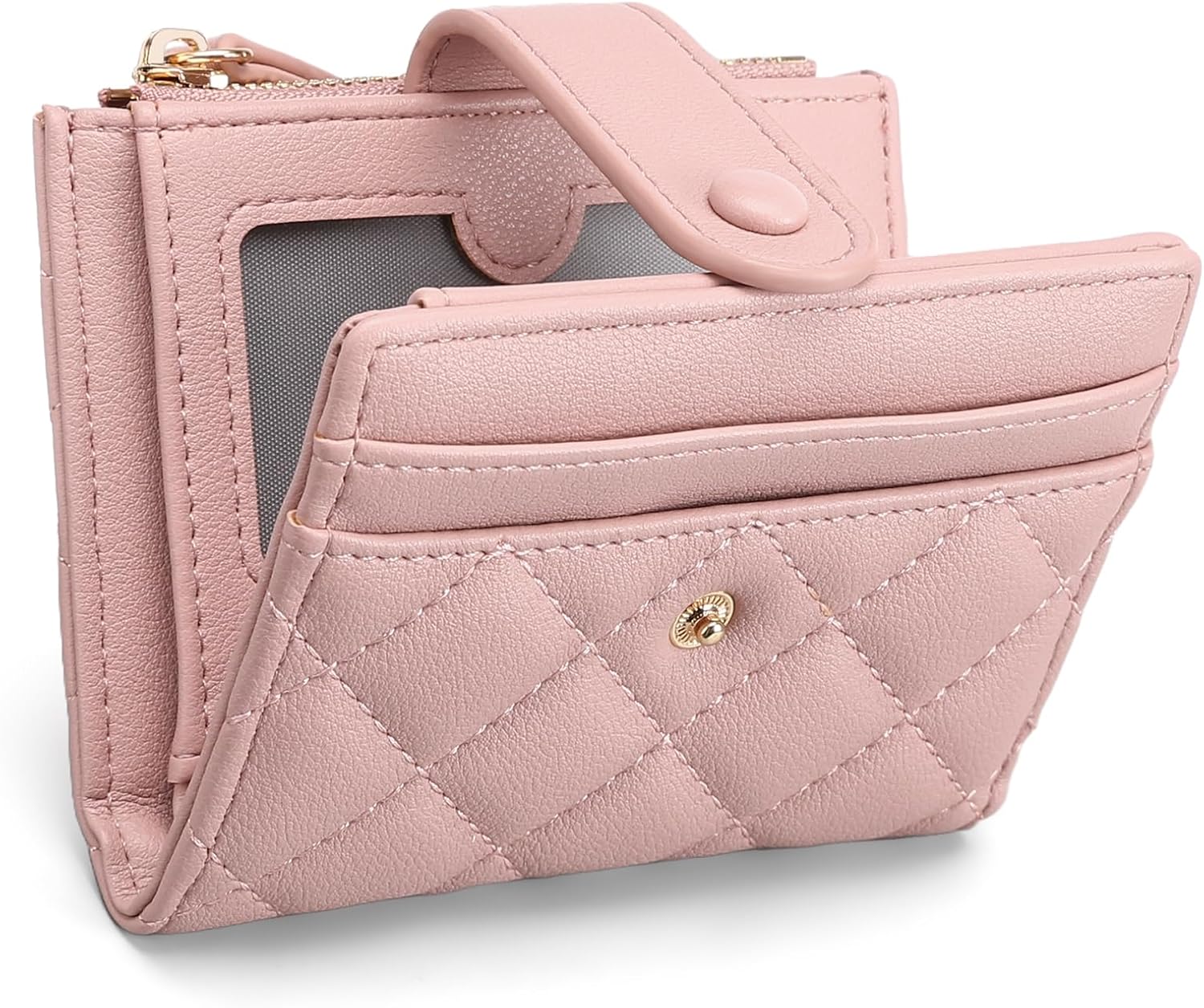 71J6xGdEjPL._AC_SL1500_.jpg Bi-fold Zipper ID Wallet - Image 1