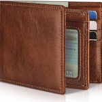 Genuine Leather Bi-fold RFID Gift Box Men's Wallet