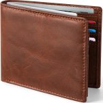 Handmade Crazy Horse Leather Bi-fold RFID Wallet