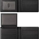 Bi-fold Anti-magnetic Black Card Holder - Perfect Gift