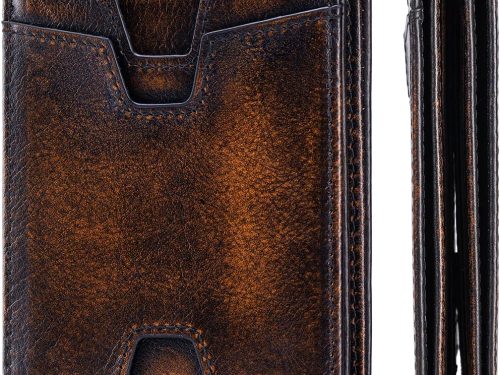 Ultra-thin ont Pocket Genuine Leather Anti-magnetic Wallet