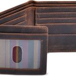 Crazy Horse Leather Dual ID Window Anti-magnetic Wallet