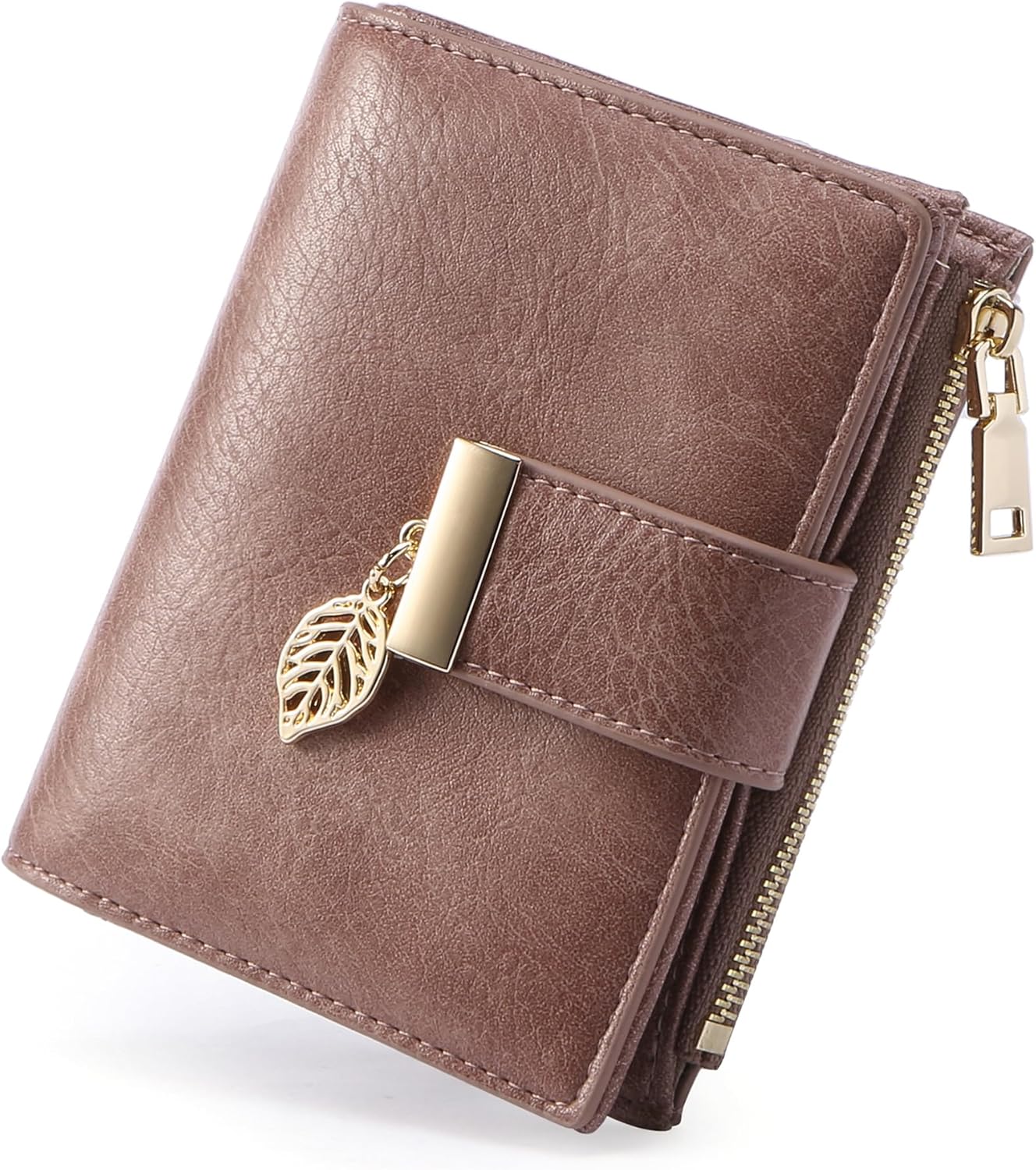 81dvGmDl2hL._AC_SL1500_.jpg Bi-fold ID Anti-magnetic Zipper Small Wallet - Image 1