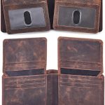 High Capacity Dual ID Window Bi-fold Anti-magnetic Wallet