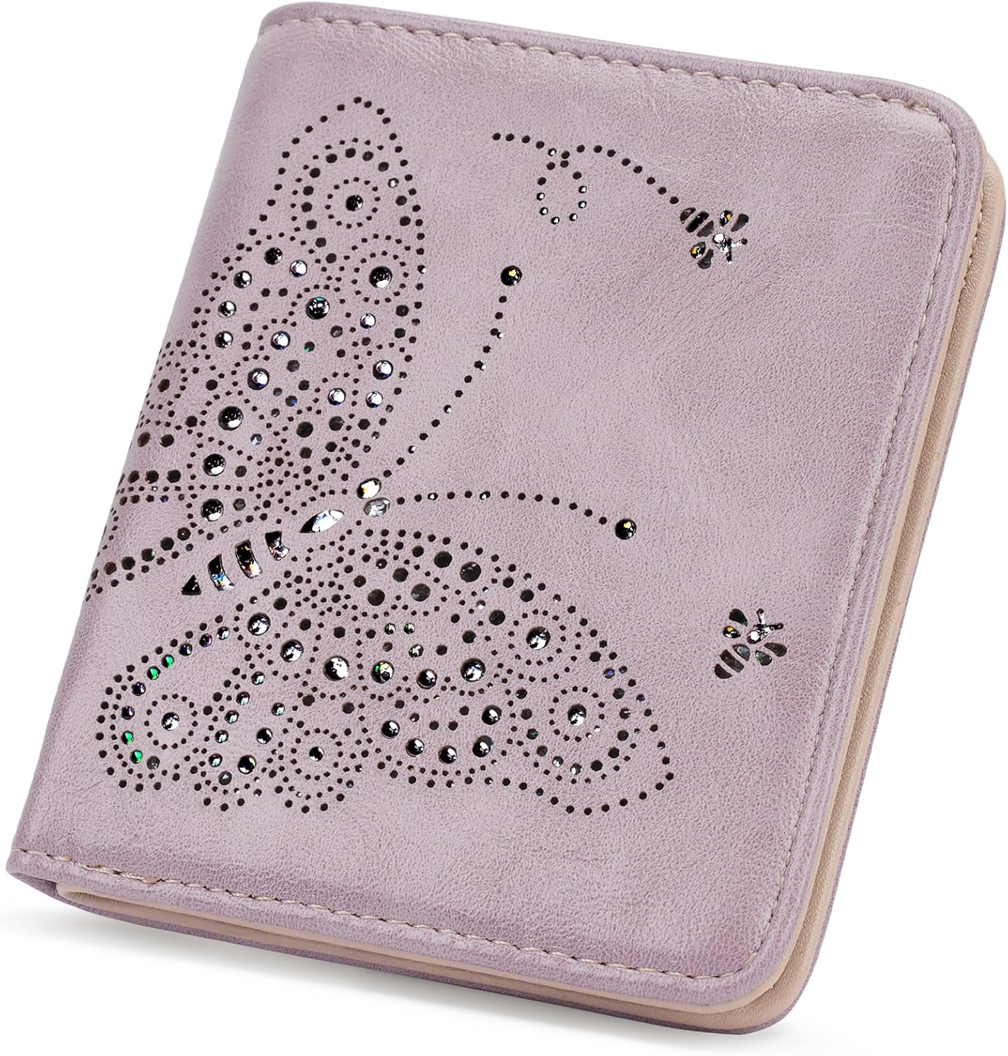 81v62VhAguL._AC_SL1500_.jpg Purple Ultra-thin Bi-fold ID Wallet - Image 1